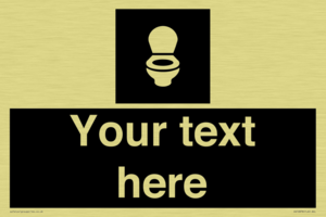 Custom information: black panel wc toilet